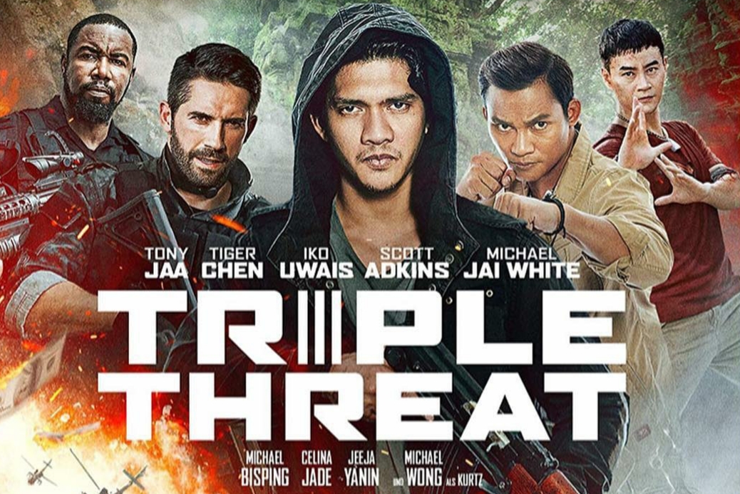 V387 Triple Threat Movie Tony Jaa Iko Uwais Tiger Art Silk Poster 14x21 12x18in